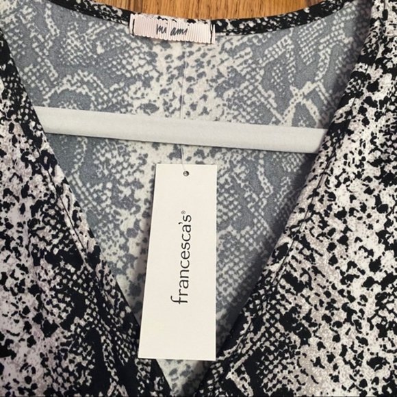 Francesca's | NWT Sandra Animal Print Wrap Dress - Picture 6 of 15